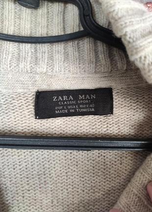 Шерстяний светр кофта zara man3 фото