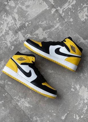 Air jordan 1 high yellow black