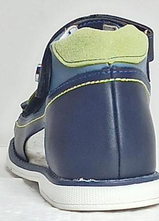 Открытые ортопедические босоножки сандалии для мальчика с жесткой пяткой летняя обувь1993 том м р.263 фото