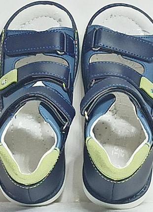 Открытые ортопедические босоножки сандалии для мальчика с жесткой пяткой летняя обувь1993 том м р.265 фото
