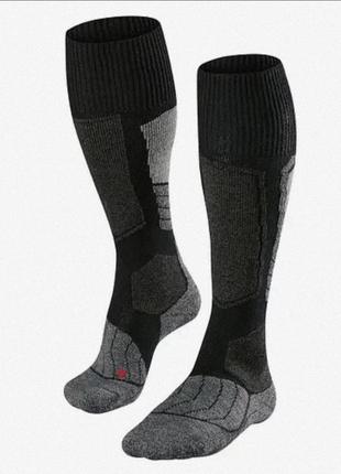 Термо гольфы falke sk1 39-40 с мериносовой шерстью термо носки  лыжные высокие шерстяные1 фото