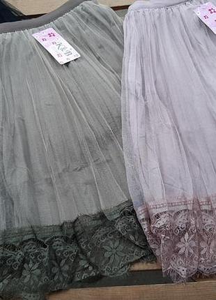 Спідниця для дівчинки двустороння ошатна 4