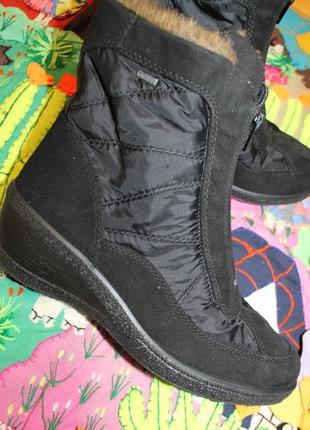 39 разм. зима. ботинки legero gore - tex. не промокают. термо. длина по внутренней стельке - 25 см.,