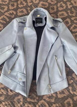 Бомбер косуха піджак замша