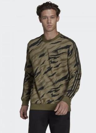 Оригінальна чоловіча толстовка adidas m camo swt (he1875)1 фото