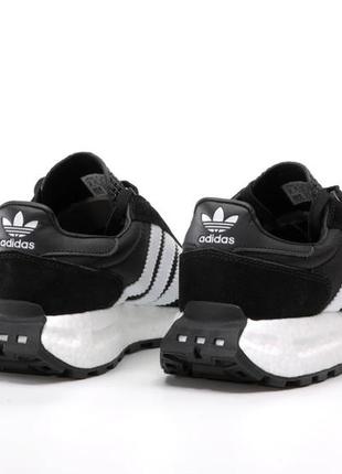 Adidas retropy e5 black white, кроссовки адидас мужские черно белые, кросівки адідас чоловічі5 фото