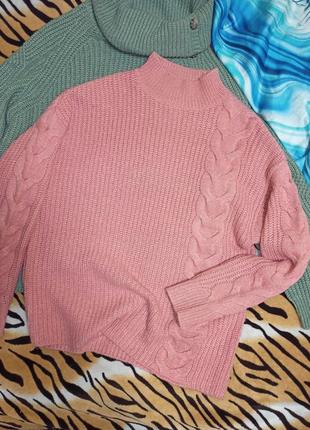Шикарный мягкий свитер объемной вязки,50-60разм.5 фото