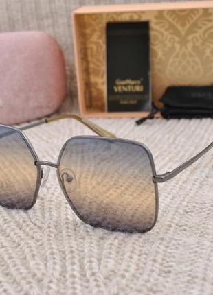 Безоправные солнцезащитные очки с красивым градиентом gian marco venturi gmv870