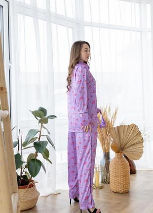 Шелковая пижама шелковый пижамный комплект костюм