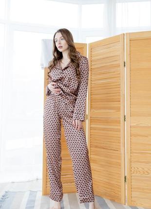 Шовкова піжама шовковий піжамний комплект костюм