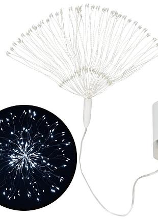 Гирлянда фейерверк на батарейках springos 3d 100 led cl0182 cold white