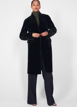 Хутряне пальто дублянка zara