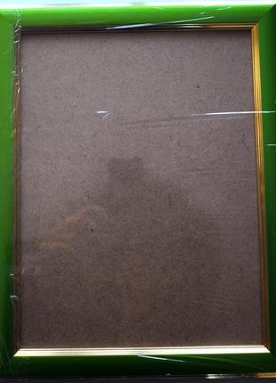 Рамка а4 (18*24см) под вышитые схемы производства тм магия бисера салатовая1 фото