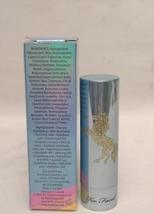 Стик-хайлайтер too faced unicorn dreams highlighting stick, 7 гр.