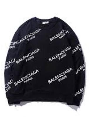 Чорний світшот balenciaga