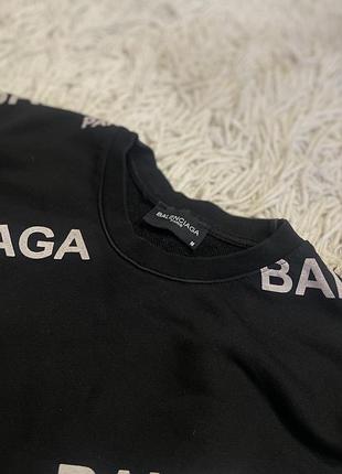 Чорний світшот balenciaga, м 6
