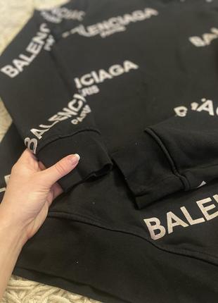Чорний світшот balenciaga, м 7