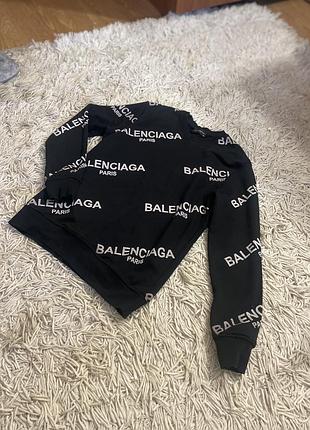 Чорний світшот balenciaga, м 5