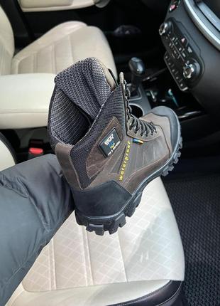 Тактичні берці,берци,черевики з гербом чоловічі весна/осінь коричневі/чорні на...