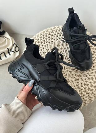 10502👑кросівки в штучній шкірі та неопрені