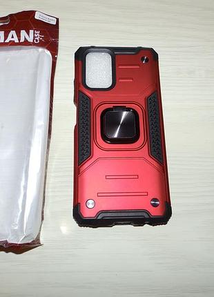 Протиударний чохол armor з кільцем для xiaomi redmione note 10 4g / note 10s / apo m5s 3