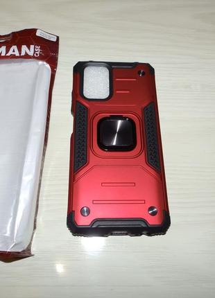 Протиударний чохол armor з кільцем для xiaomi redmione note 10 4g / note 10s / apo m5s 4