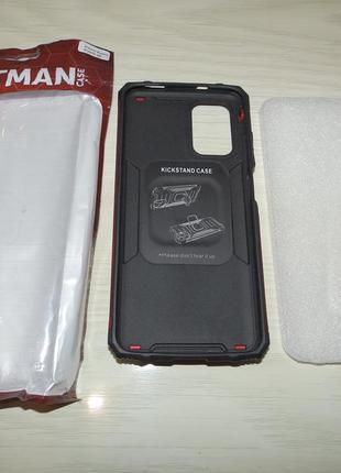Протиударний чохол armor з кільцем для xiaomi redmione note 10 4g / note 10s / apo m5s 6