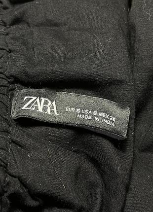 Zara топ с рюшами черный на завязках с оборками слоями кроп топ9 фото