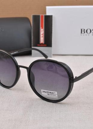 Фирменные солнцезащитные круглые мужские очки matrix polarized mt85483 фото