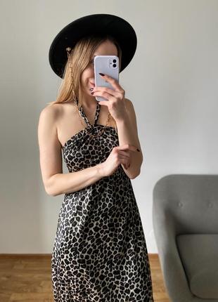 Леопардова сукня максі5 фото