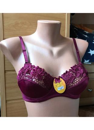 Новый кружевной бордовый бюстгальтер, лифчик, бра