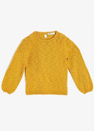 Горчичный демисезонный джемпер