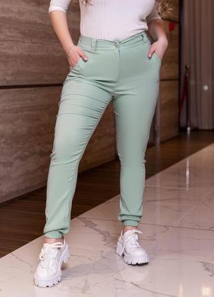 Стильные💣удобные женские джеггинсы брюки джоггеры джинсы больших размеров батал 42 44 46 48 50 52 54 56 s m xl 2xl 3xl 4xl 5xl брюки6 фото