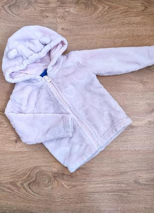 Плюшевая куртка-шубка на девочку lupilu