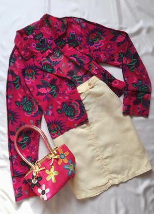 Жовта лляна спідниця від armani jeans,  вінтаж, оригінал