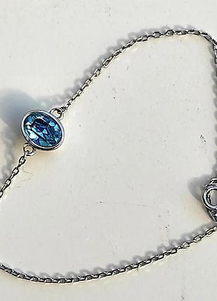 Браслет, срібло, цирконій