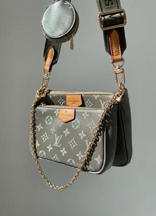 Сумка в стиле louis vuitton pochete multi green