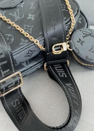 Сумка в стиле louis vuitton pochete multi black5 фото