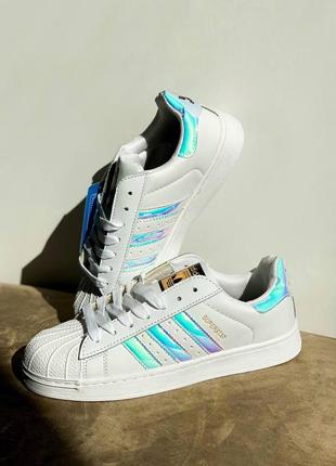 Кроссовки adidas superstar fully white