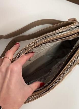 Сіра сумочка+довгий регульований ремінець.7 фото