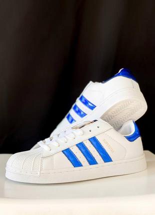 Кроссовки adidas superstar fully white