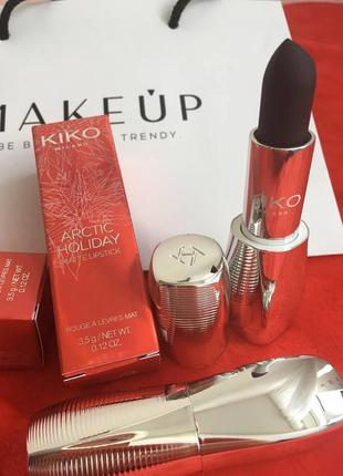 Ультраматова kiko arctic holiday matte lipstick