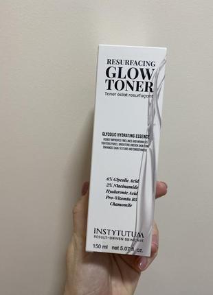 Тонер для обличчя glow toner instytutum1 фото