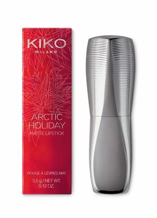 Ультраматова kiko arctic holiday matte lipstick3 фото