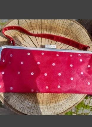 Сумочка клатч kookai, винтаж, сатин, органза