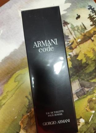 Giorgio armani code 125мл армані код чоловіча туалетна вода духи парфум парфюм армани код мужская туалетная вода1 фото