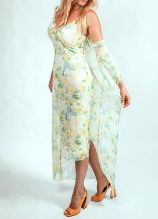 Распродажа костюм hope &amp; ivy комплект asos платье миди + накидка