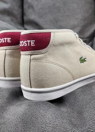 Оригінал lacoste ampthill чоловічі високі кеди кросівки2 фото