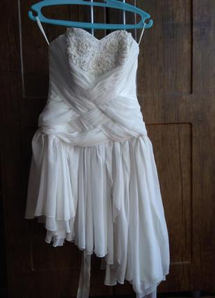 Короткий весільну сукню slanovskiy2 фото