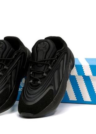 Adidas ozelia black, кросівки чоловічі адідас, кроссовки черные мужские, кросівки чорні9 фото